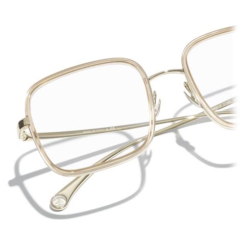 chanel occhiali polvere oro
